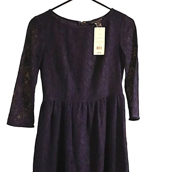 French Connection | Dresses | French Connection Navy Blue Lace Dress Size  Brand New | Poshmark